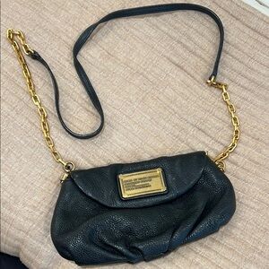 Black Leather Crossbody Bag